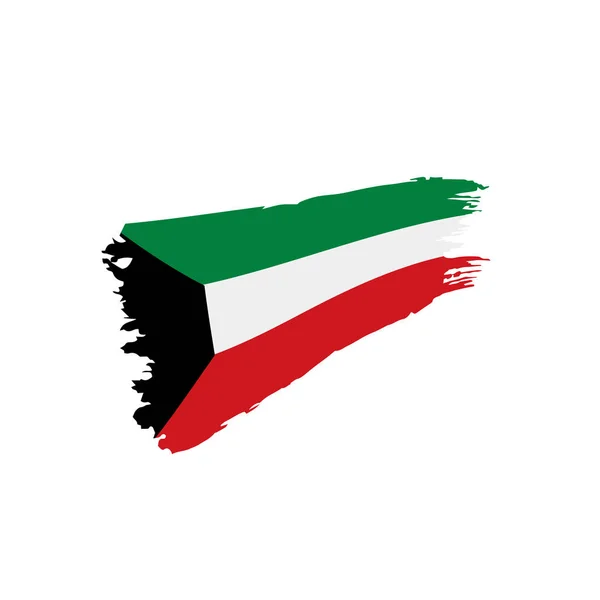 Bandera de Kuwait, ilustración vectorial — Vector de stock