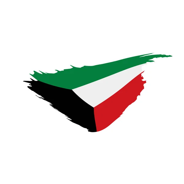 Kuwait flagga, vektor illustration — Stock vektor