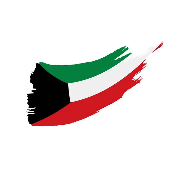 Bandera de Kuwait, ilustración vectorial — Archivo Imágenes Vectoriales