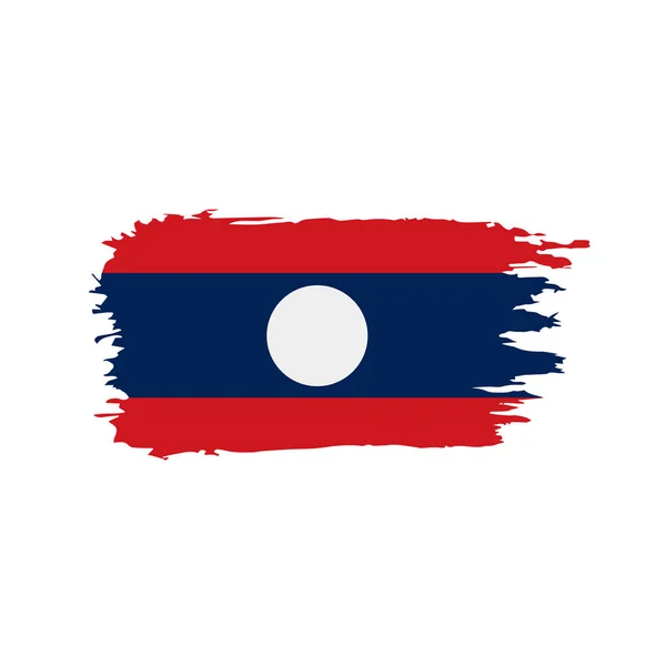 Drapeau laos, illustration vectorielle — Image vectorielle