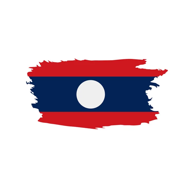 Drapeau laos, illustration vectorielle — Image vectorielle