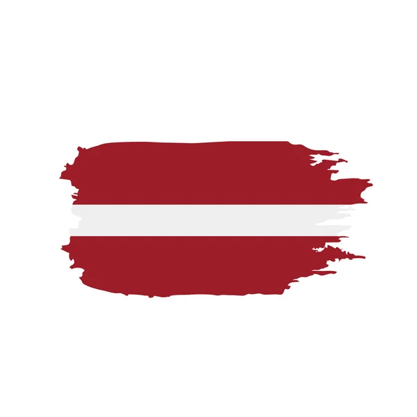 Latvia flag, vector illustration — Stock Vector