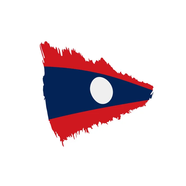 Bandera laos, ilustración vectorial — Archivo Imágenes Vectoriales