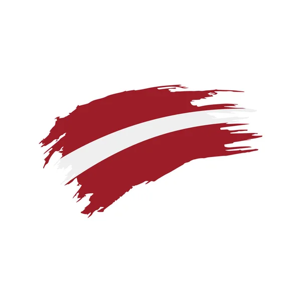 Flaga Łotwy, ilustracji wektorowych — Wektor stockowy
