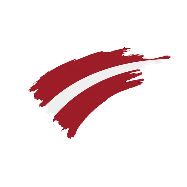 Lotyšsko vlajka, vektorové ilustrace — Stockový vektor