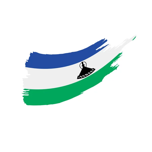 Lesotho flag, vector illustration — Stock Vector