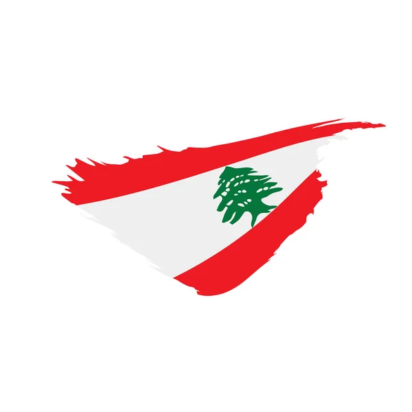 Lebanese flag, vector illustration — Stock Vector