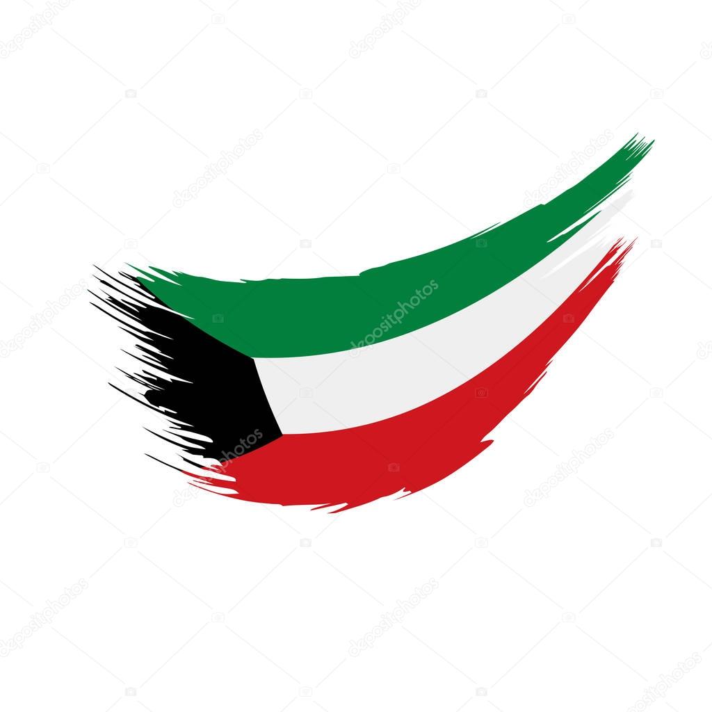 Download Kuwait flag, vector illustration — Stock Vector ...