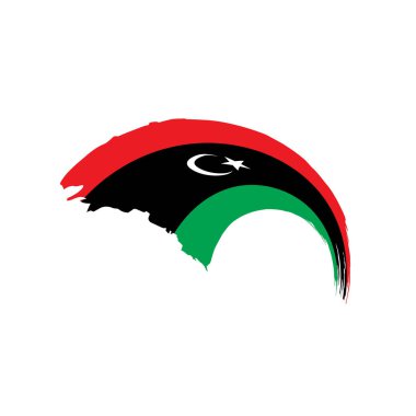 Libya bayrağı, vektör çizim