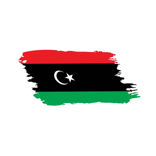 Bandera de Libia, ilustración vectorial — Archivo Imágenes Vectoriales