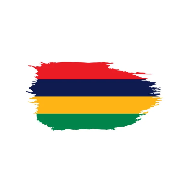 Mauritius flagga, vektorillustration — Stock vektor