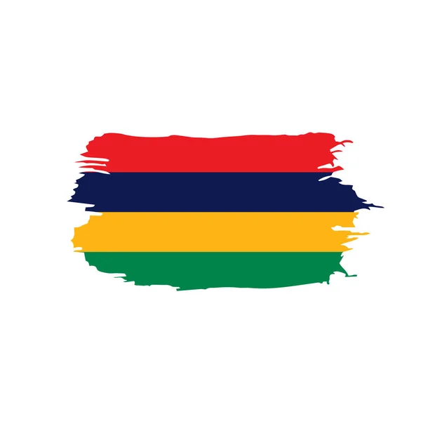 Mauritius flagga, vektorillustration — Stock vektor