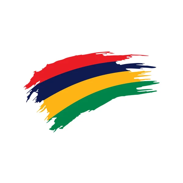 Mauritius bayrak, vektör çizim — Stok Vektör