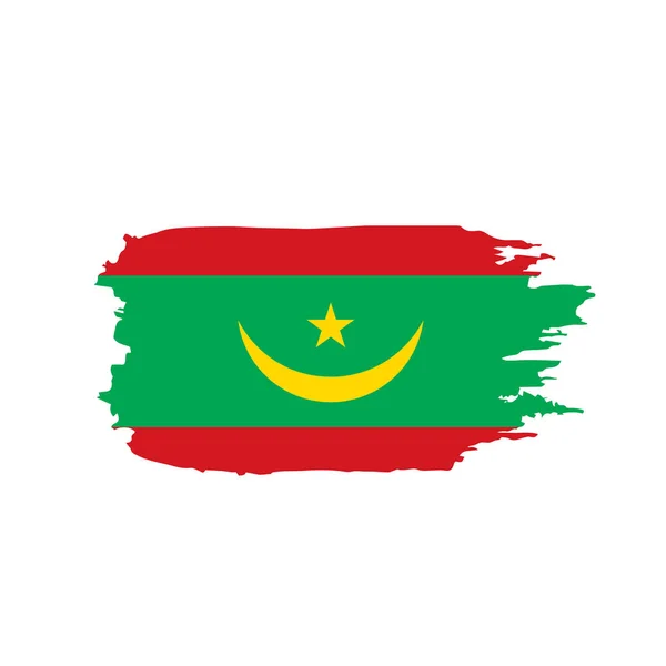 Mauritániai lobogója, vektoros illusztráció — Stock Vector