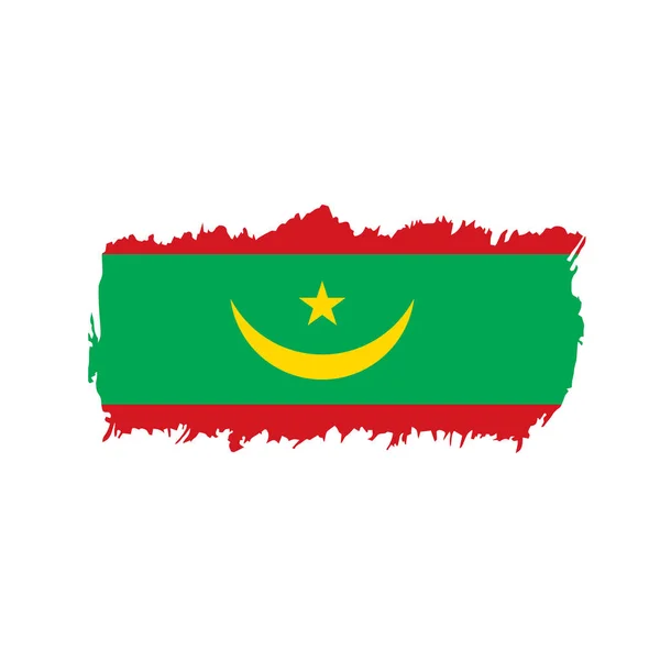 Mauritania bandera, ilustración vectorial — Vector de stock