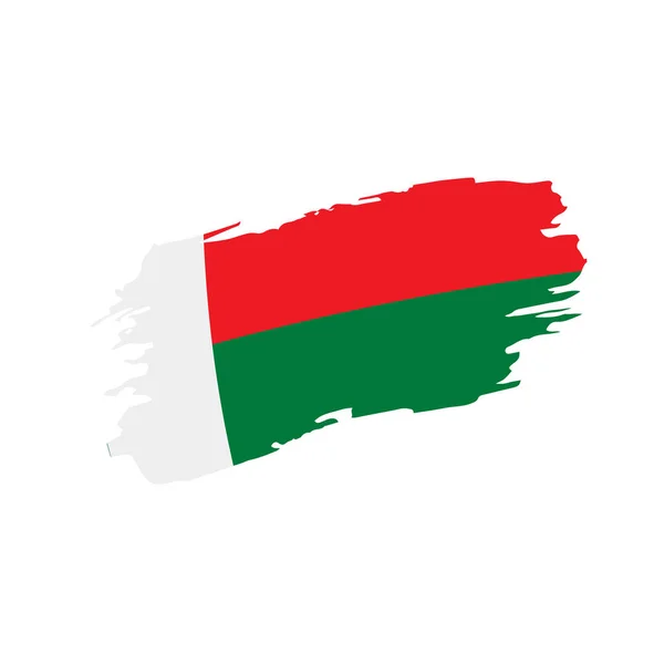 Bandeira de Madagáscar, ilustração vetorial —  Vetores de Stock
