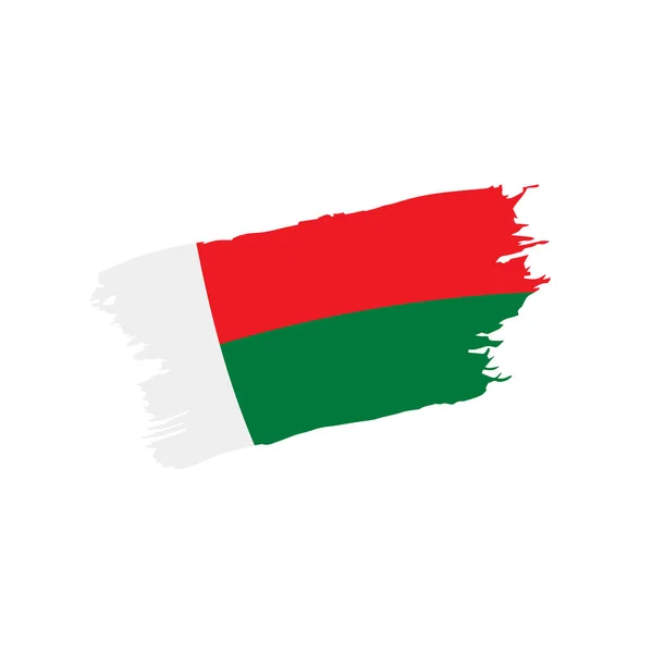 Madagascar flag, vector illustration — Stock Vector