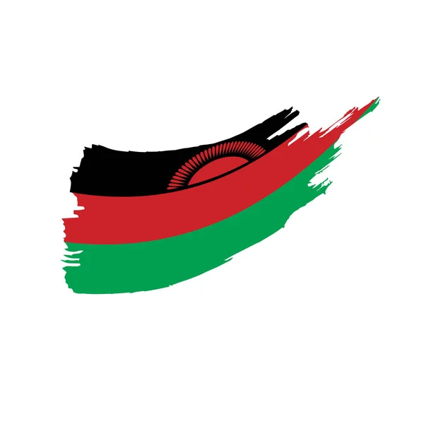 Malawi zászló, vektoros illusztráció — Stock Vector