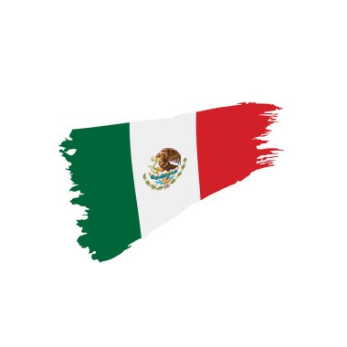 Meksika bayrağı, vektör çizim