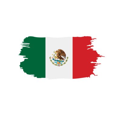 Meksika bayrağı, vektör çizim