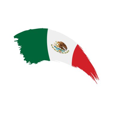 Meksika bayrağı, vektör çizim