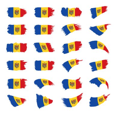 Moldova bayrağı, vektör çizim