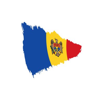 Moldova bayrağı, vektör çizim