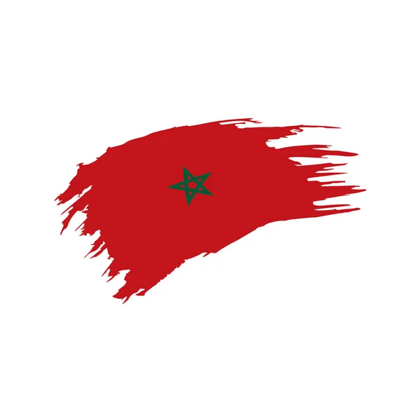 Morocco flag, vector illustration — Stock Vector