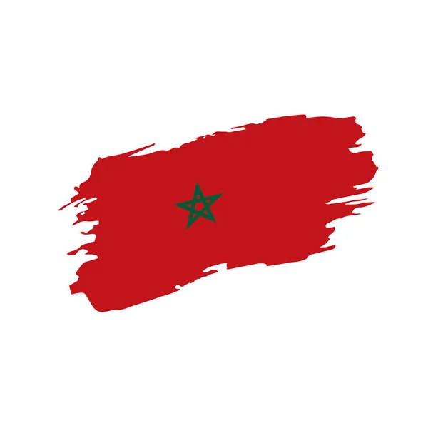 Morocco flagga, vektor illustration — Stock vektor