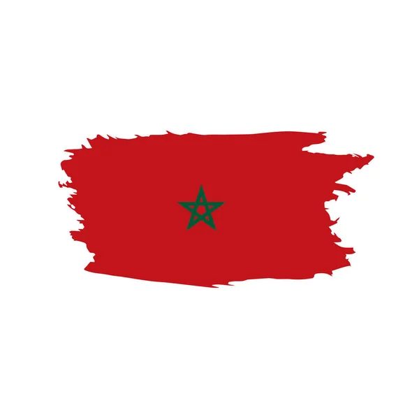 Drapeau Maroc, illustration vectorielle — Image vectorielle