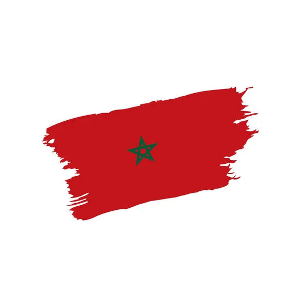 Morocco flag, vector illustration — Stock Vector