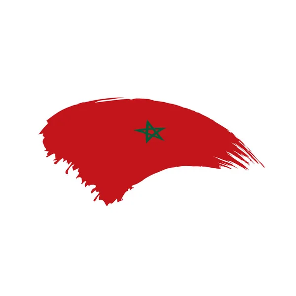 Morocco flagga, vektor illustration — Stock vektor