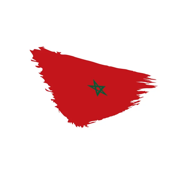 Bandera de Marruecos, ilustración del vector — Vector de stock