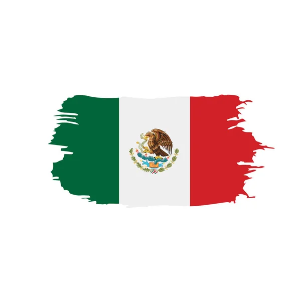 Bandera mexicana, ilustración vectorial — Vector de stock