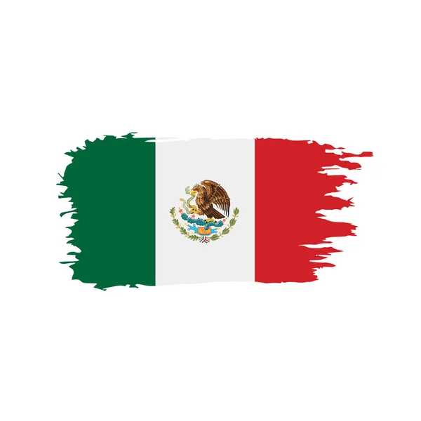 Мексиканский флаг, векторная иллюстрация — стоковый вектор