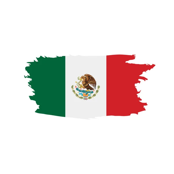 Bandera mexicana, ilustración vectorial — Archivo Imágenes Vectoriales