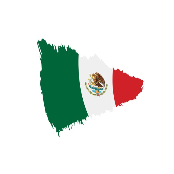 Bandera mexicana, ilustración vectorial — Vector de stock