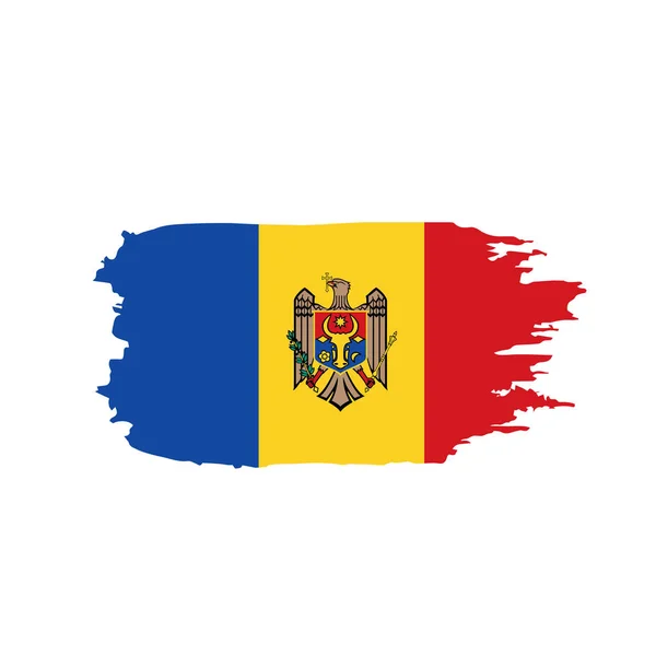 Moldavia bandera, ilustración vectorial — Archivo Imágenes Vectoriales