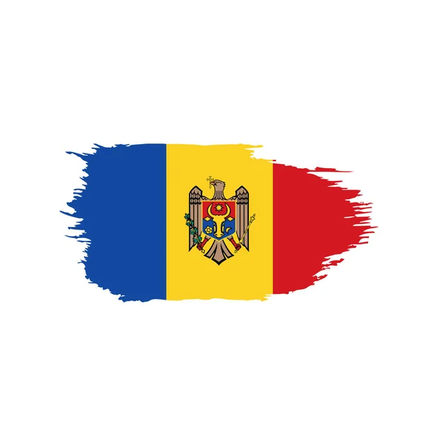 Флаг Молдовы, векторная иллюстрация — стоковый вектор