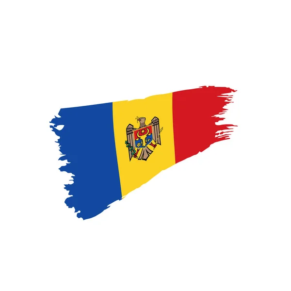 Bandeira da Moldávia, ilustração vetorial — Vetor de Stock