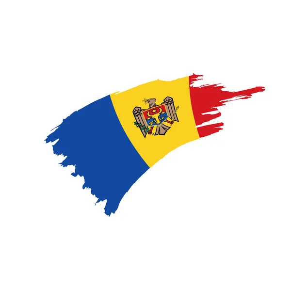 Moldavia bandera, ilustración vectorial — Vector de stock