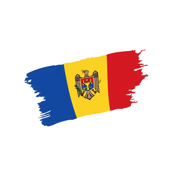 Drapeau Moldavie, illustration vectorielle — Image vectorielle