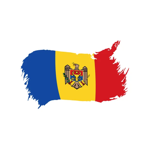 Moldavien flagga, vektorillustration — Stock vektor