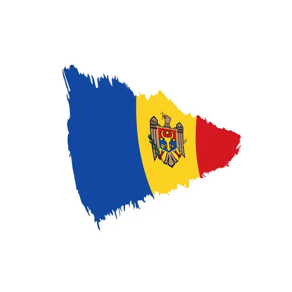 Bandeira da Moldávia, ilustração vetorial — Vetor de Stock