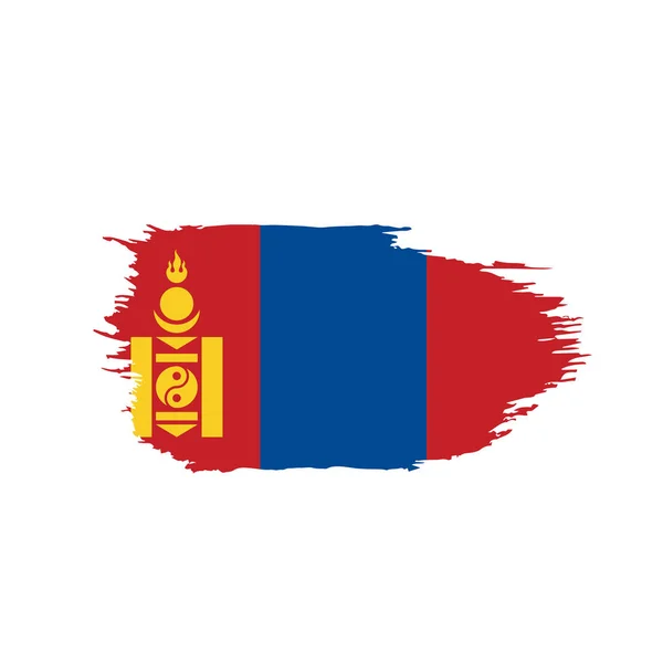 Flagge der Mongolei, Vektorillustration — Stockvektor