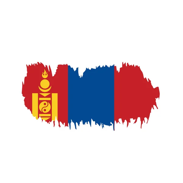 Flaga Mongolii, ilustracji wektorowych — Wektor stockowy
