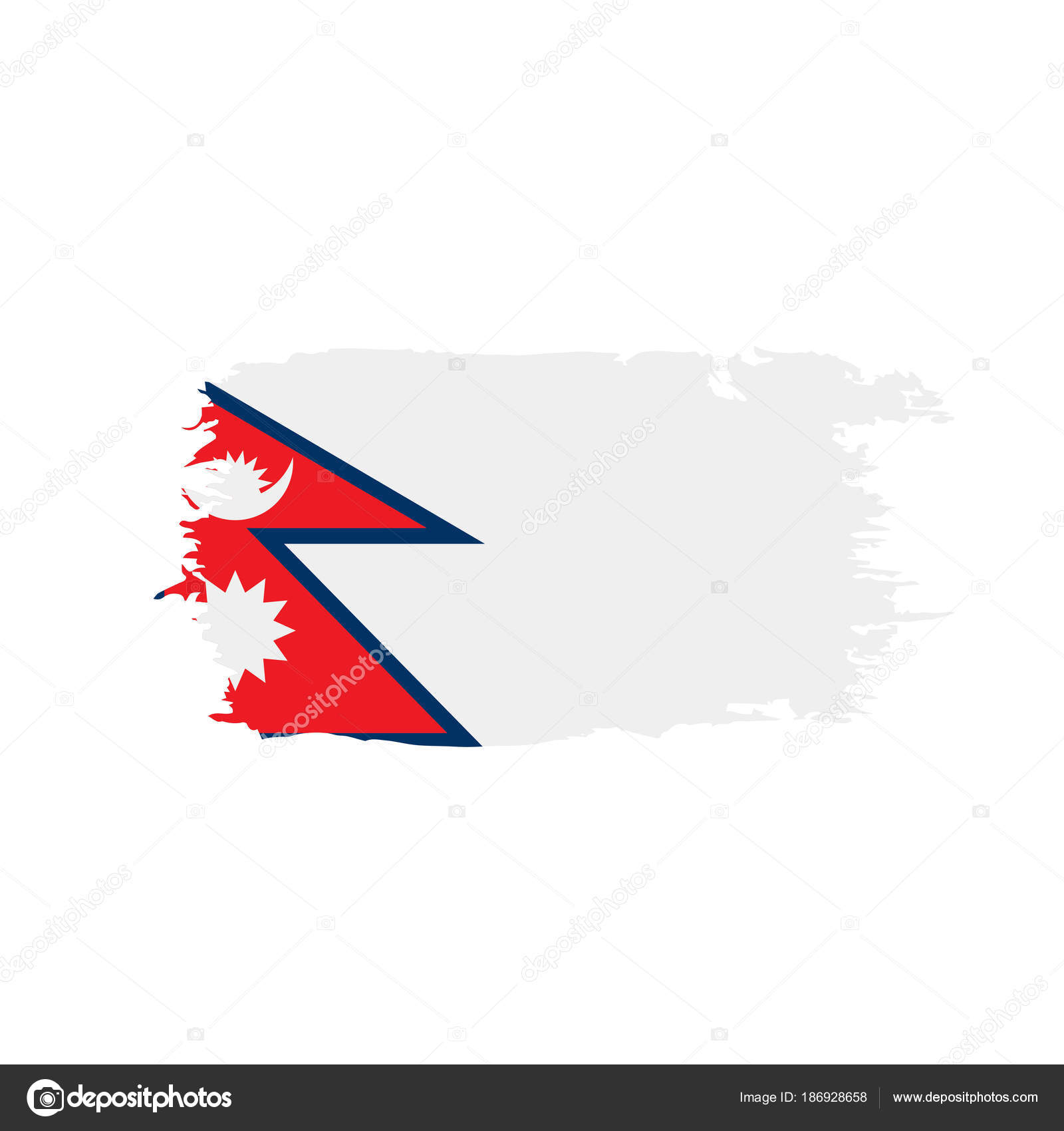 Download Nepal flag, vector illustration — Stock Vector ...