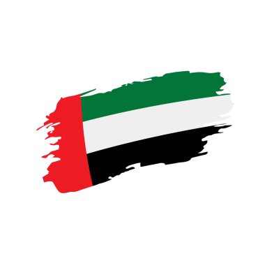 Birleşik Arap Emirlikleri bayrağı, vektör çizim