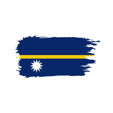 Nauru bayrak, vektör çizim