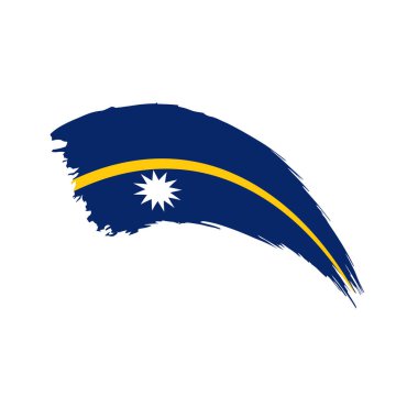 Nauru bayrak, vektör çizim